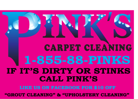 Pink's Carpet Cleaning logo