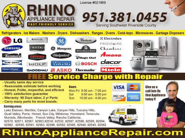 Rhino Appliance Repair logo