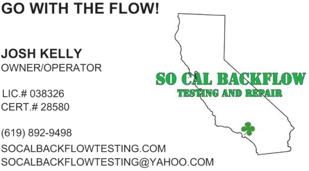 Socalbackflow testing and repair logo